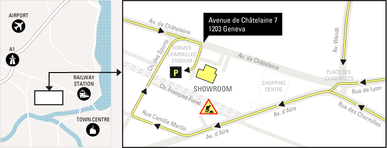 Access to Z44 showroom 